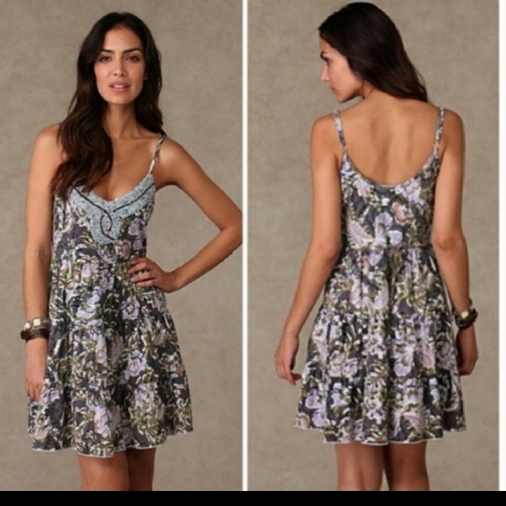 Free People Western Royalty Beaded Dress